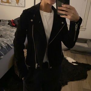 Black suede jacket